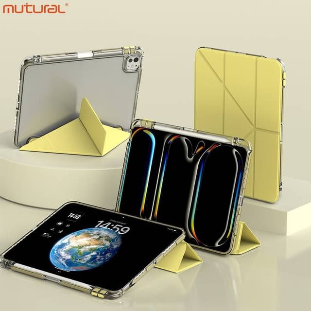 iPad Air 11 M2/M3/M4 - Custodia per tablet Mutural Clear-Pro Series, giallo