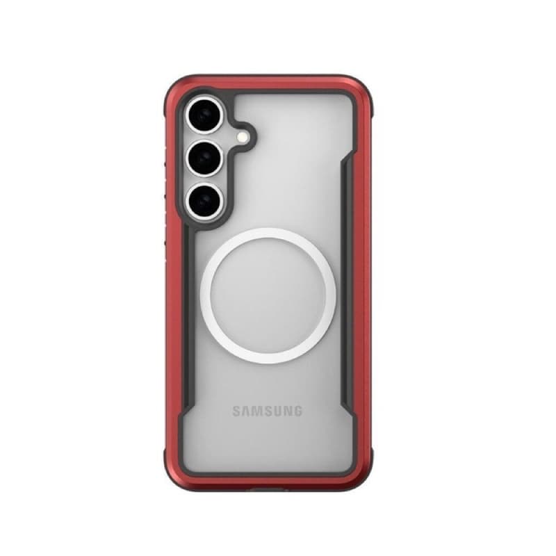 Samsung Galaxy S25 Plus - Raptic Defence SHIELD con funzione Magsafe, rosso