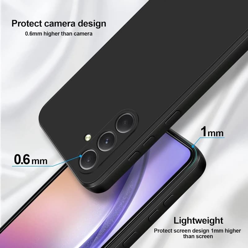 Samsung Galaxy A55 5G (2024) - Custodia protettiva in silicone, nero – 4