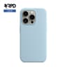 iPhone 15 Pro Max - Custodia in silicone blu baby, liquido (versione Magsafe)