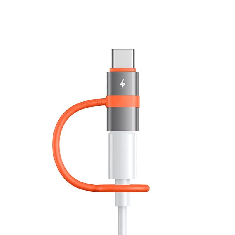 McDodo - Lightning zu USB-C Adapter mit Silikon-Lasche , Schwarz – 4