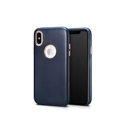 iPhone X/XS - Cuir véritable de luxe Xoomz XYPIX003-BU, bleu foncé – Bild 3