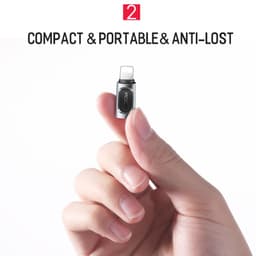 Rock - RCB0605 - Type-C auf Lightning Adapter, vielseitig kompatibel, Schwarz – Bild 5