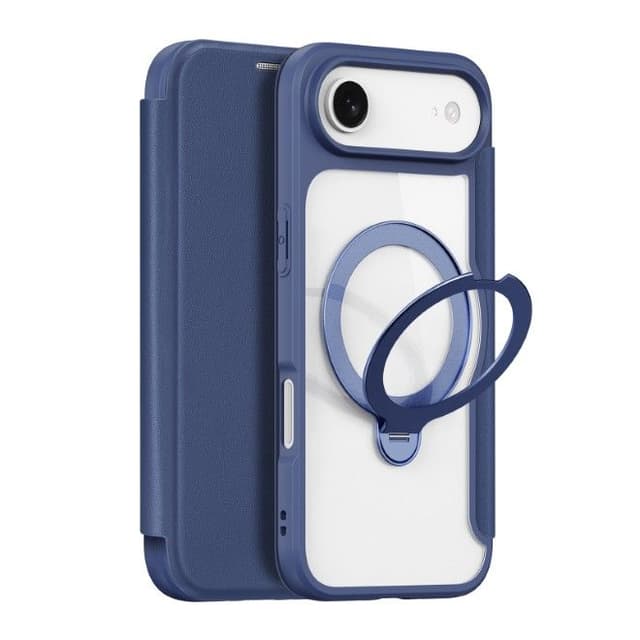 iPhone Air - DUX Ducis Skin X Pro Series Flip Case, étuis (avant et arrière), bleu avec MagStand