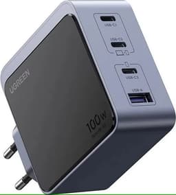 Ugreen - Caricabatterie rapido Nexode S GaN, 100W, 4 porte (3x USB-C / 1x USB-A), nero – Bild 1