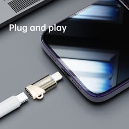Rock - RCL0021 Adapter USB Typ-C Female zu Lightning Adapter männlich, Gold – Bild 6