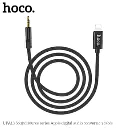 Hoco UPA13 Sound source series iPhone Lightning auf AUX Adapter, 1m, schwarz – Bild 5