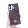 Samsung Galaxy S23 - Diamonds plastic glitter case in purple