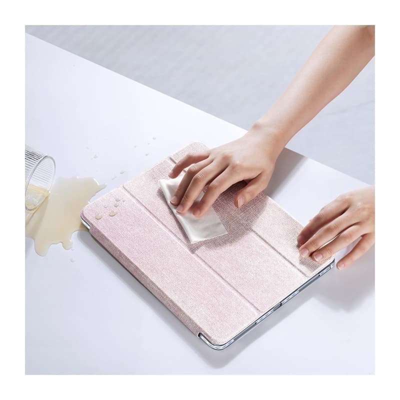 iPad Air 11 / Air 4/5 10.9 / Pro 11 - Dux Ducis Unid Series, aufstellbares Flip-Etui, Pink + Herzen – 4