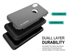 iPhone 11 Pro Max - Custodia antiurto per esterni Loopee, grigio – Bild 1