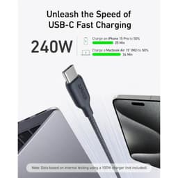 Anker - 544 da USB-C a USB-C - 240W - 1,8M - BioBraided - Nero – Bild 2