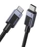 UGREEN - USB-C to USB-C Fast Charging Braided Cable, 0.5m, Space Gray
