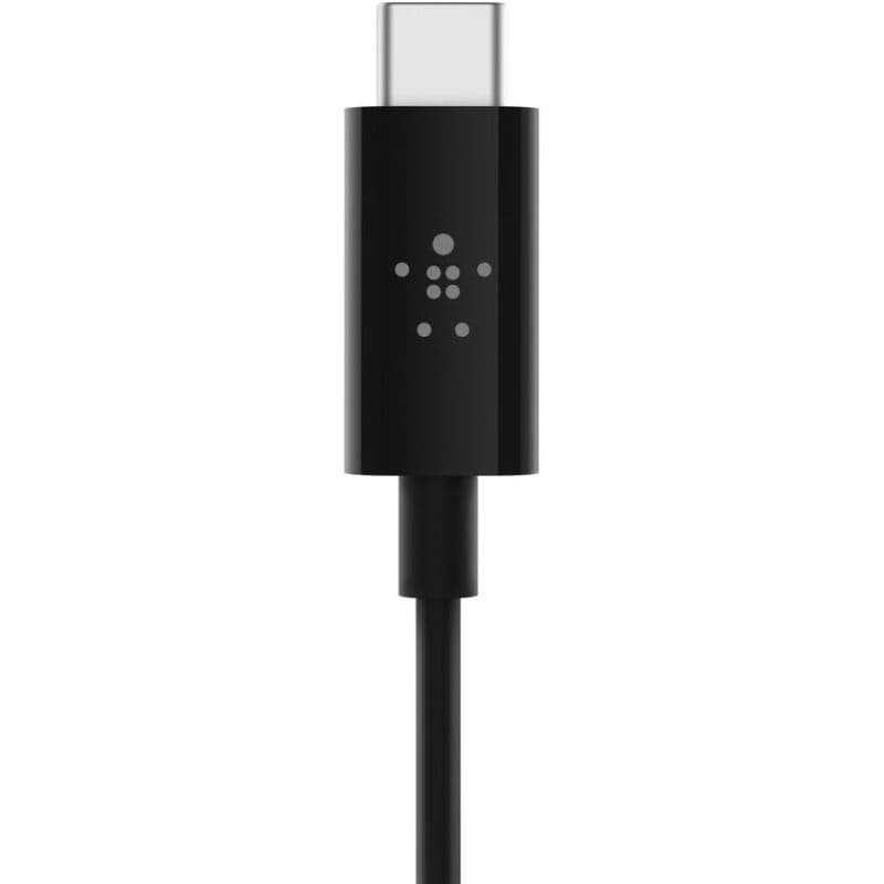 Belkin - 3.5mm Audio to USB-C Cable, 90cm, Audiokabel für Musik, Schwarz – 3