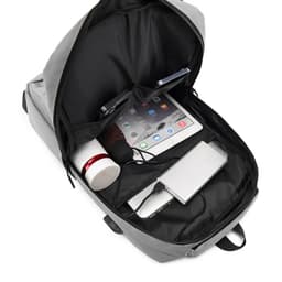 Okade S9903 - Laptop backpack 13-15.6" with USB & trolley strap, water-repellent, gray – Bild 5