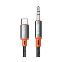 McDodo - USB-C to 3.5mm Male, Audio Connection Cable, 1.8m, Schwarz – Bild 2
