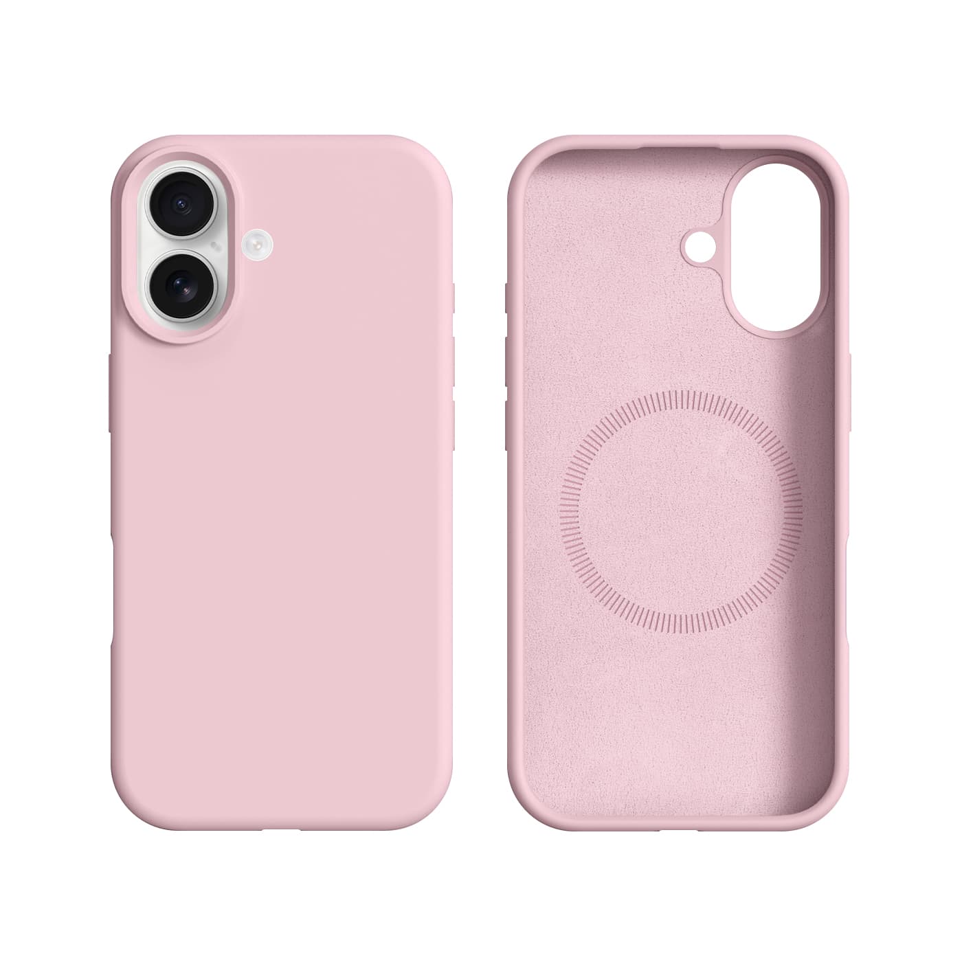 RPD - iPhone 16 Burom Silicone Case mit MagSafe, Pink
