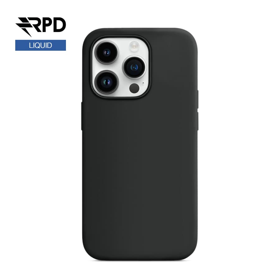 iPhone 13 Pro - Custodia in silicone nera, liquida (versione Magsafe)