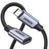 UGREEN USB C - USB C 1 m cable, USB 3.1, 100 W, fast extension cable, Space Gray