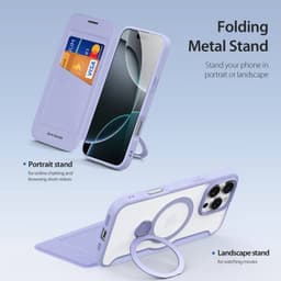 iPhone 16 Pro Max - Dux Ducis -Skin X Pro Series Hülle mit MagSafe und 360° Ring Stand, Violett – Bild 8