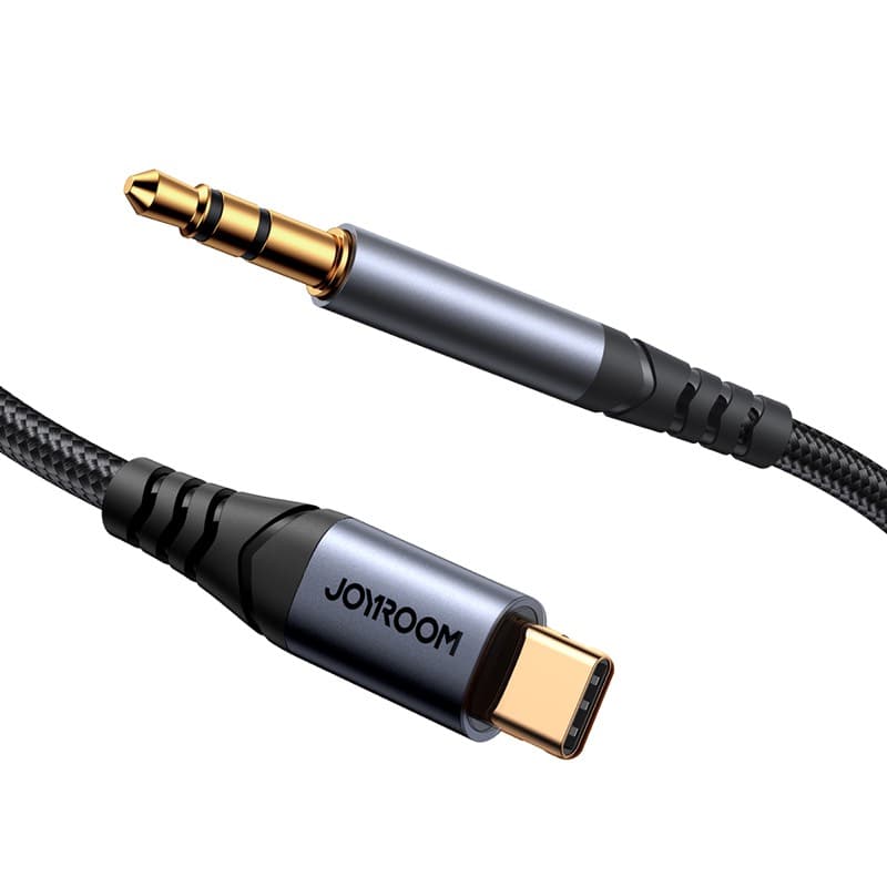 Joyroom - SY-A07 Audio-Transfer Serie AUX-Kabel (Type-C zu 3,5mm, 1,2m), Schwarz – 2