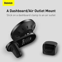 Baseus - Big Energy - Caricabatterie da auto senza fili con supporto, nero (WXJN-01) – Bild 9