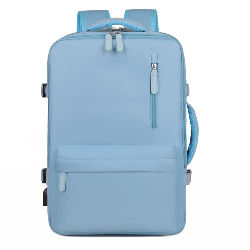 Okade - S2304 Laptop backpack 17.3" - USB, water-repellent, business & travel, light blue – 2
