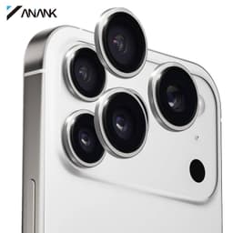ANANK iPhone 17 Pro / 17 Pro Max - Vetro blindato della fotocamera posteriore - 99AR+ Corning Glass, protezione a doppia lente, argento – Bild 1