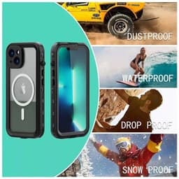 Apple iPhone 15 Plus - Redpepper IP68 Dot Series Wasserdichtes Outdoor Case, schwarz – Bild 3
