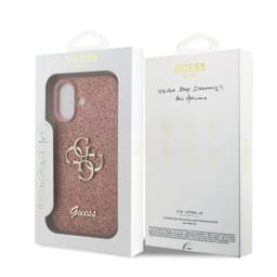 iPhone 17 - Étui à logo métallique Guess, rose GUHCP17SHG4SGP – Bild 5
