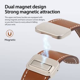 Apple Watch - DUX Gadget Series Armband aus echtem Leder (38MM - 42MM) YA Version, braun – Bild 9