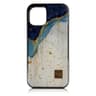 iPhone 12 Mini - TC Case D52 cover Golden Wave, blue and white with golden accents