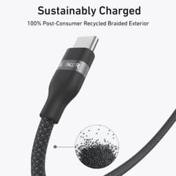 Cavo intrecciato Anker - Da USB-C a USB-C - 0,9M - Nero – Bild 2
