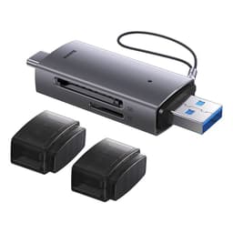 Baseus - Lite Serie - USB-A & Typ-C Kartenleser für SD/TF, Grau (WKQX060113) – Bild 8