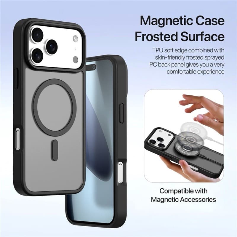 iPhone 17 Pro - Dux Ducis Lawa Premium Tasche Schwarz – 3