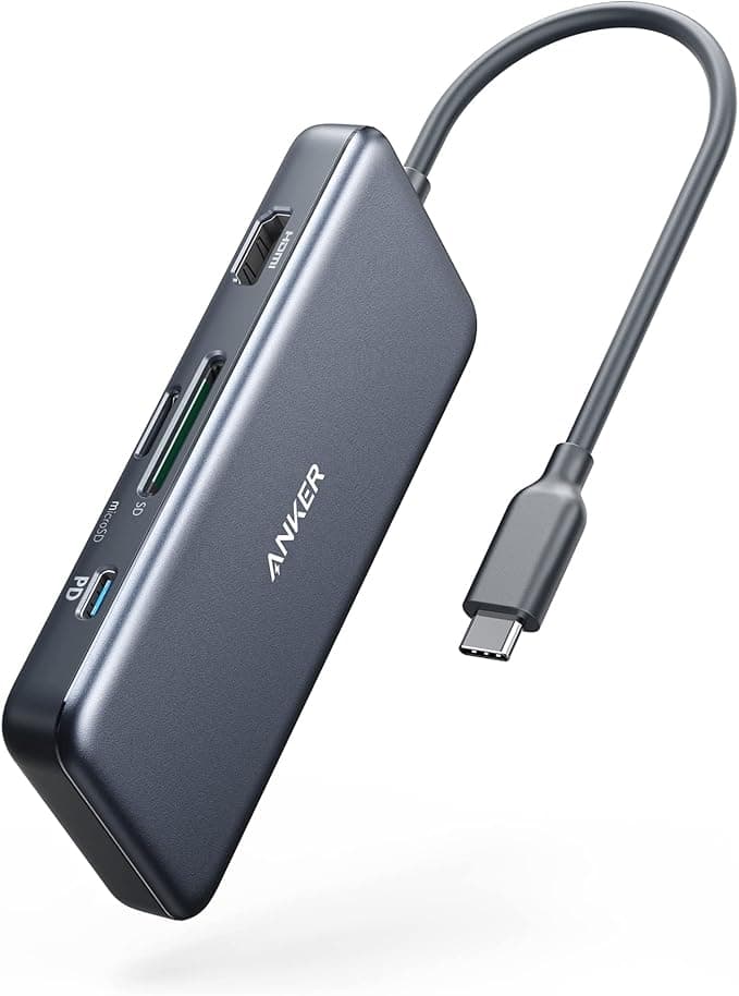 Anker - USB-C Hub 7-in-1 with HDMI / USB-C / USB-A, black
