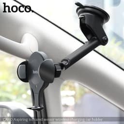 Hoco CA60 Aspiring infrared sensor wireless charging car holder, schwarz – Bild 9