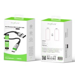 Rixus - Fast Charging Cable A to C (RXUC22AC) - 1m - 60 Watt – Bild 4