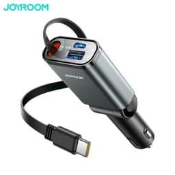 Joyroom - Chargeur de voiture 30W 3-in.1 rétractable, gris foncé (JR-CCL07) – Bild 1