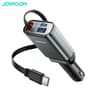 Joyroom - Chargeur de voiture 30W 3-in.1 rétractable, gris foncé (JR-CCL07)