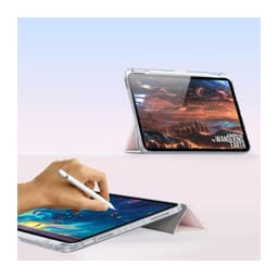 iPad Air 11 / Air 4/5 10.9 / Pro 11 - Dux Ducis Unid Series, étui à rabat relevable, rose + coeurs – Bild 7