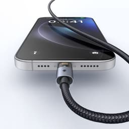 McDodo - Lightning to USB-A, Transparent Cable with Charging Light, 1.2m, Schwarz – Bild 6