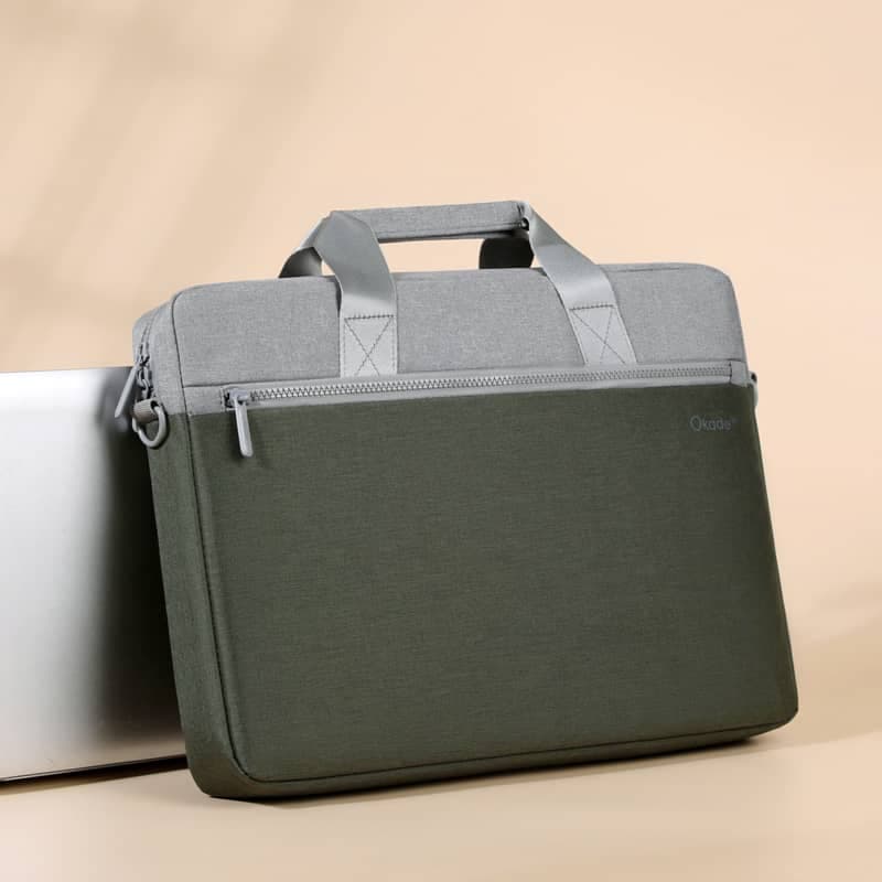 Okade - MacBook / laptop bag, 15.6 inch, T66, olive green – 3