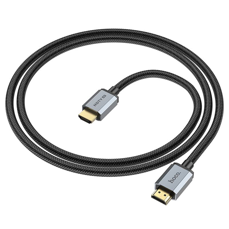 Hoco US03 HDTV 2.0 Male to Male 4K HDMI Kabel, 1 Meter, schwarz – 3