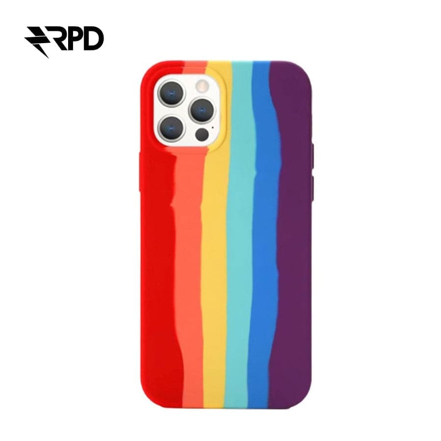 iPhone 11 Pro Max - Silicone Case Rainbow - Rainbow pattern