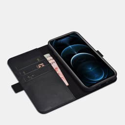 iPhone 11 Pro Max - Nappa genuine leather wallet case (2 in 1) RIX1112-BK, black – Bild 4