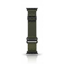 Cinturino Apple Watch Sport in tessuto con chiusura nera 42/44/45/49 mm Verde scuro – Bild 1