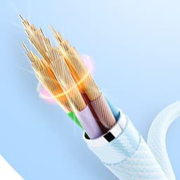 ROCK Rainbow Series C TO L 27W Fast Charging Data Cable 2M Blue – Bild 4