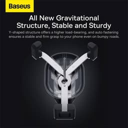 Baseus - Stable Gravitational - Autohalterung (Lüftung) Schwarz (SUWX020001) – Bild 6