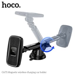 Hoco CA75 Supporto magnetico di ricarica wireless per auto, nero – Bild 5