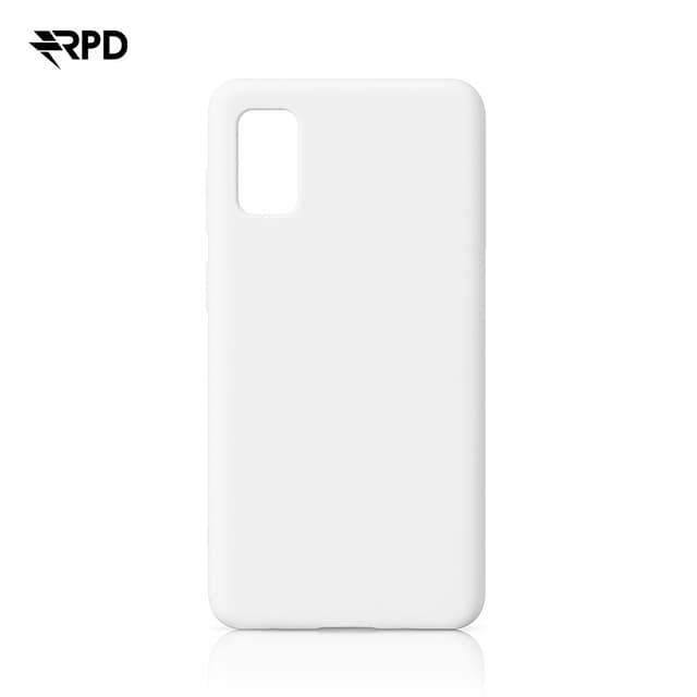 Samsung Galaxy A41 - Liquid Silicone Case - Housse en silicone, Blanc